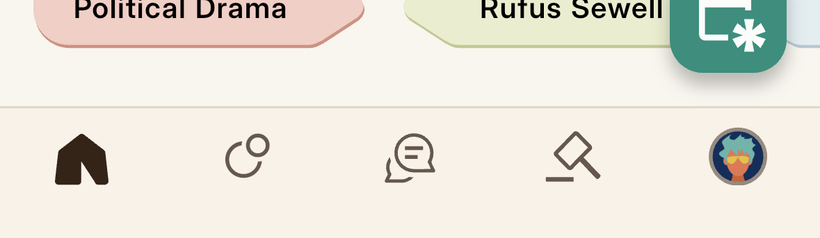 The five tabs along the bottom of Folkic: Home, Explore, Chat, Collect, and More.