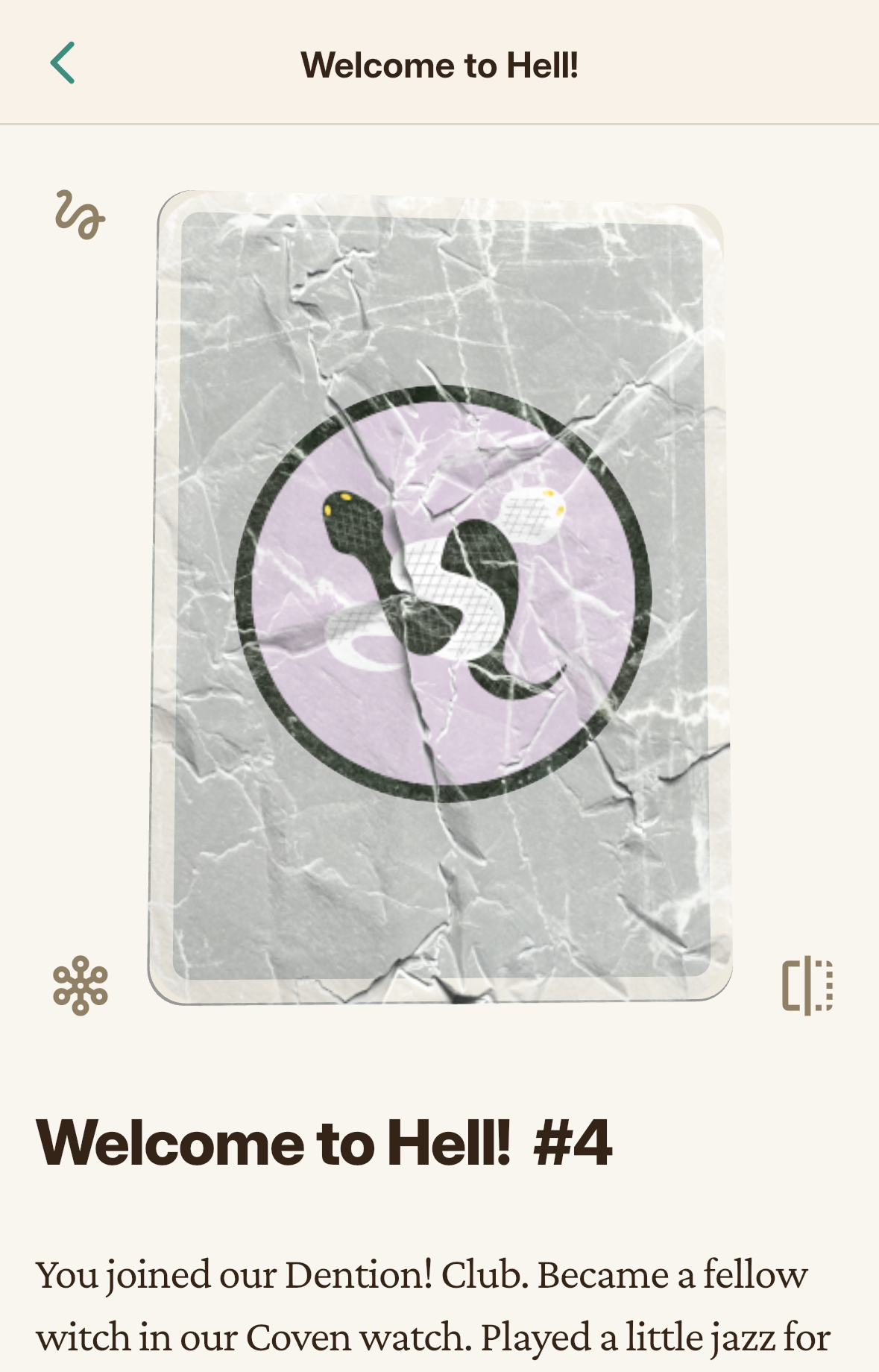 An edition showing visible wear: the wrinkled and crumpled textures as density falls.